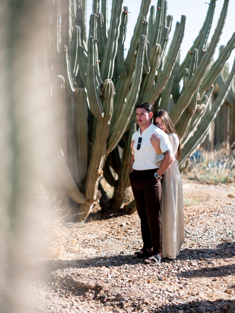 couple au cactus Thiemann, Marrakech Maroc, day after mariage